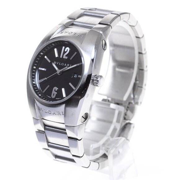 BVLGARI Elgon EG30S Date Black Dial Quartz Ladies Watch - Picture 1 of 13
